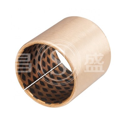 FB09G Bronze Wrapped Bearing with Graphite CuSn8 CuSn6 Cylindrical Bushes Solid Lubricants Embedded Bronze Bushing for Machinery