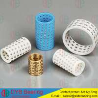 Plastic guide slide ball retainer cage, linear working ball bearing cage,FZ guide ball bearing slide bush