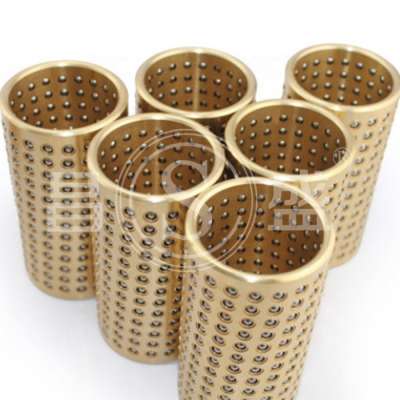 Copper aluminium pom base steel ball retainer cage ball bushing