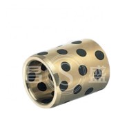 DIN1850 Solid Bushing ISO4379 Bronze with Lubricant Plugs Embedded Maintenance Free Brass Bearing